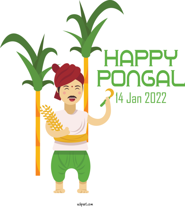 Free Holidays Human Plant Logo For Pongal Clipart Transparent Background