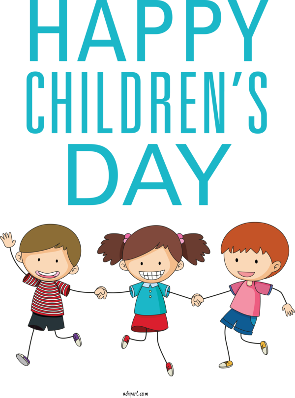 Free Holidays Cartoon Drawing Doodle For Children's Day Clipart Transparent Background