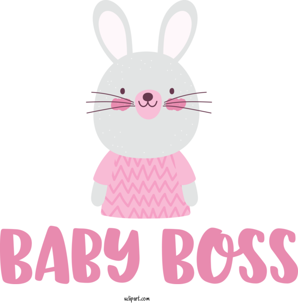 Free Occasions Easter Bunny Hares Rabbit For Baby Shower Clipart Transparent Background