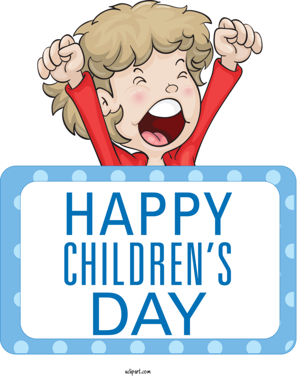 Free Holidays Royalty Free Poster Design For Children's Day Clipart Transparent Background