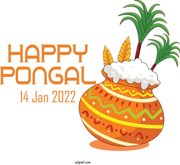 Free Holidays Pongal Design Festival For Pongal Clipart Transparent Background