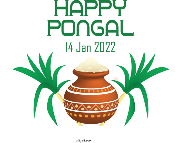Free Holidays Pongal Makar Sankranti Onam For Pongal Clipart Transparent Background