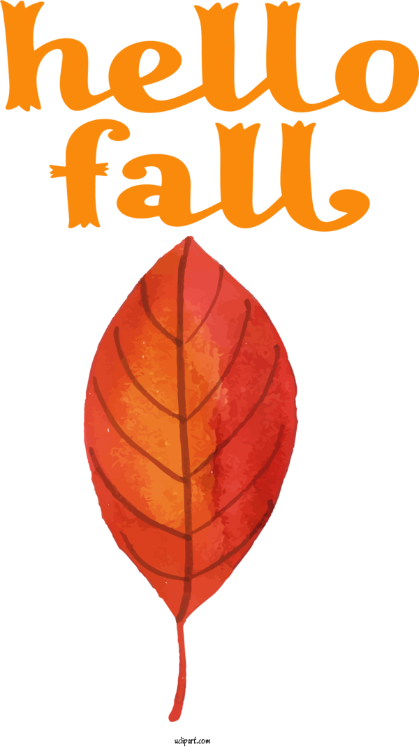 Free Nature Leaf Line Petal For Autumn Clipart Transparent Background