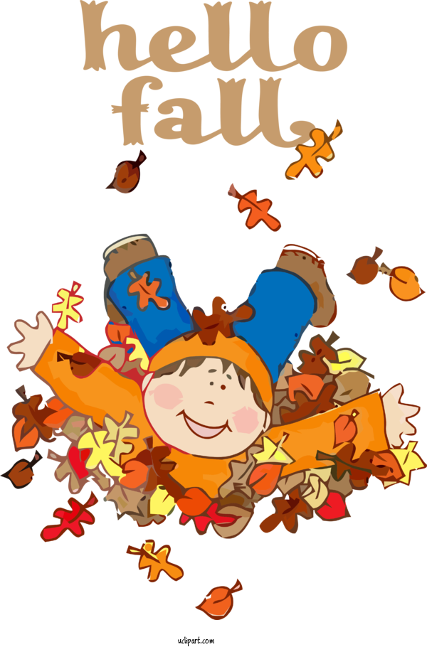 Free Nature Clip Art For Fall Autumn Cartoon Harvest For Autumn Clipart Transparent Background