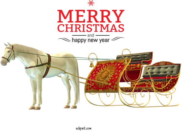 Free Holidays Arabian Horse Standardbred American Paint Horse For Christmas Clipart Transparent Background
