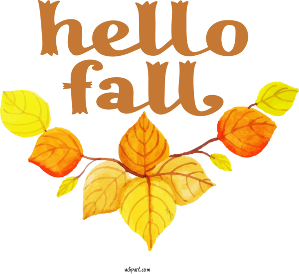 Free Nature Leaf Floral Design Design For Autumn Clipart Transparent Background