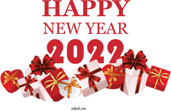 Free Holidays New Year Christmas Day Happy New Year For New Year 2022 Clipart Transparent Background