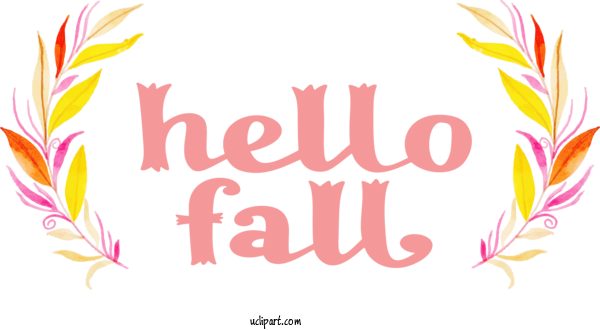 Free Nature Design Floral Design Logo For Autumn Clipart Transparent Background