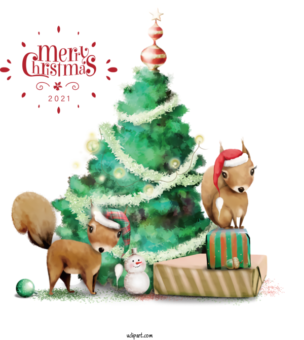 Free Holidays New Year Christmas Day Christmas Tree For Christmas Clipart Transparent Background