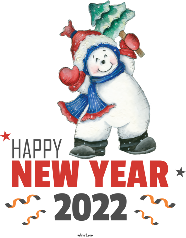 Free Holidays New Year Ded Moroz Christmas Day For New Year 2022 Clipart Transparent Background