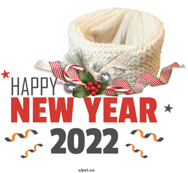 Free Holidays Nike Font For New Year 2022 Clipart Transparent Background