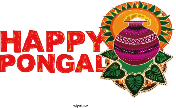 Free Holidays Logo Font Meter For Pongal Clipart Transparent Background