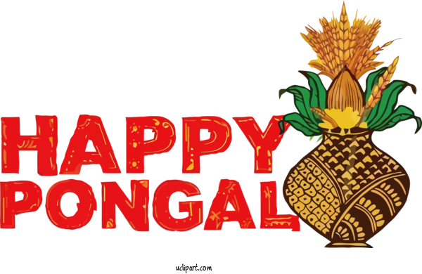 Free Holidays Flower Pineapple Logo For Pongal Clipart Transparent Background