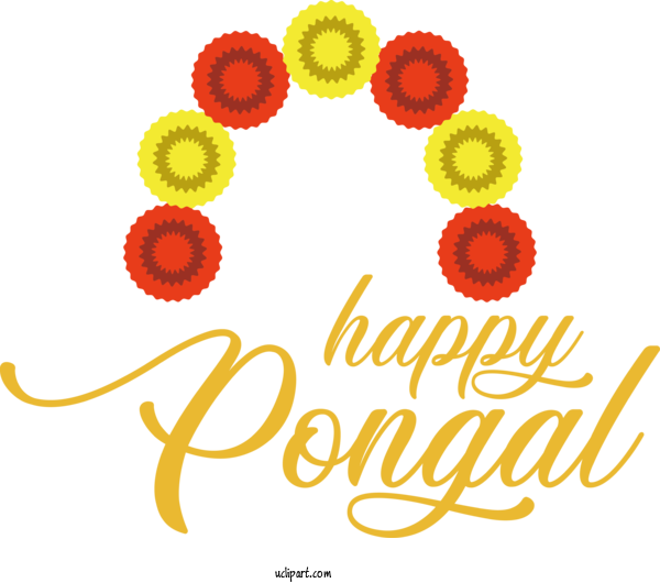 Free Holidays Floral Design Cut Flowers Flower For Pongal Clipart Transparent Background