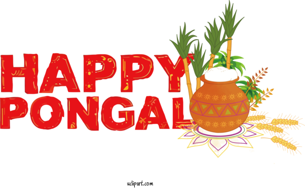 Free Holidays Natural Food Logo Design For Pongal Clipart Transparent Background