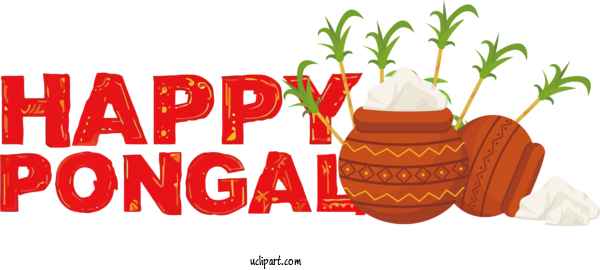 Free Holidays Natural Food Logo Superfood For Pongal Clipart Transparent Background