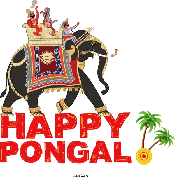 Free Holidays Management India Design For Pongal Clipart Transparent Background