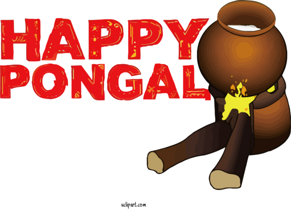 Free Holidays Human Logo Cartoon For Pongal Clipart Transparent Background
