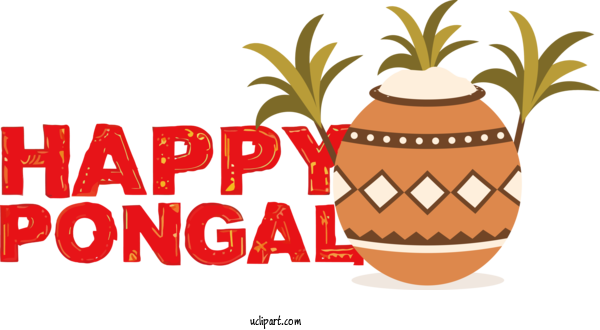 Free Holidays Pineapple Plant Logo For Pongal Clipart Transparent Background