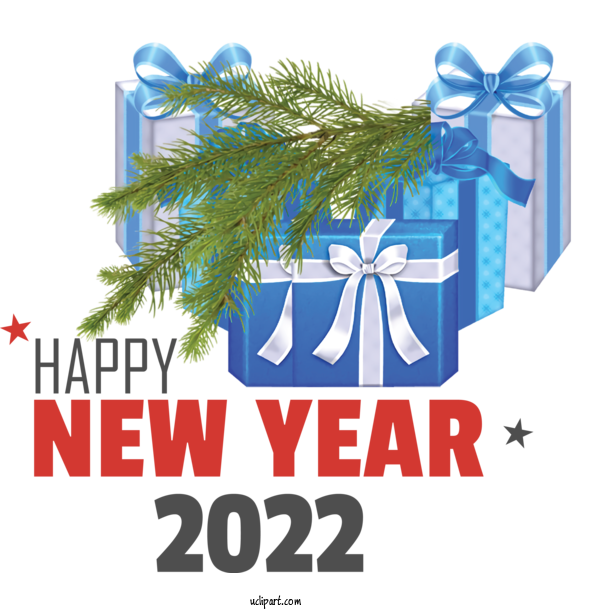 Free Holidays Design Drawing Logo For New Year 2022 Clipart Transparent Background