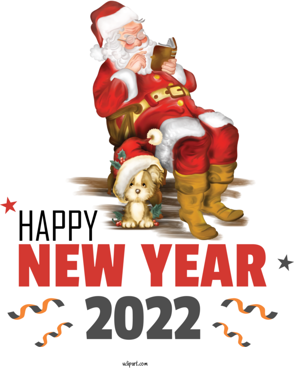 Free Holidays Mrs. Claus Ded Moroz Rudolph For New Year 2022 Clipart Transparent Background