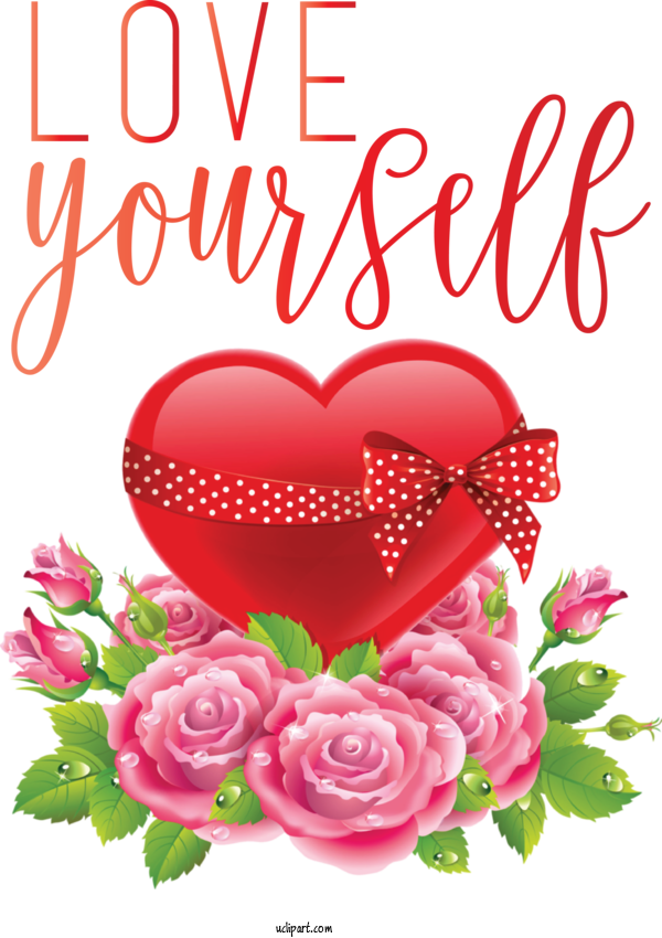 Free Occasions Valentine's Day Heart Rose For Birthday Clipart Transparent Background