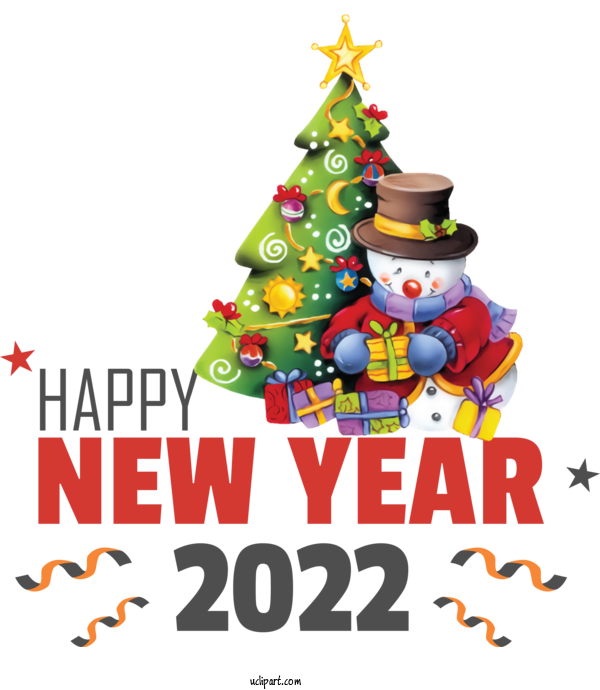 Free Holidays Christmas Day Christmas Decoration New Year For New Year 2022 Clipart Transparent Background