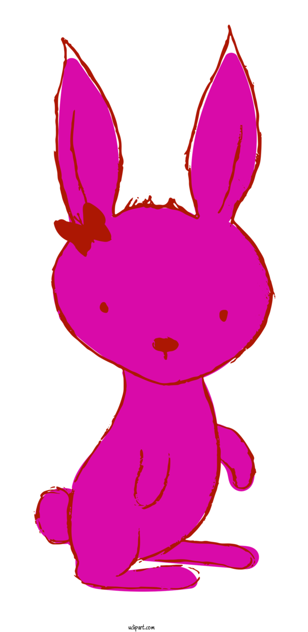 Free Animals Easter Bunny Rabbit Drawing For Rabbit Clipart Transparent Background