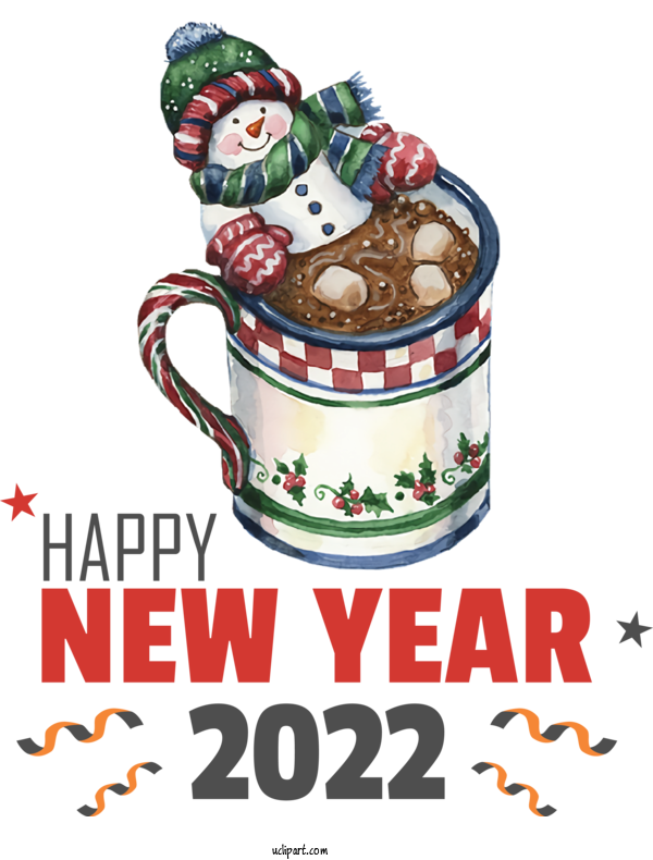 Free Holidays Hot Chocolate Christmas Day Drawing For New Year 2022 Clipart Transparent Background