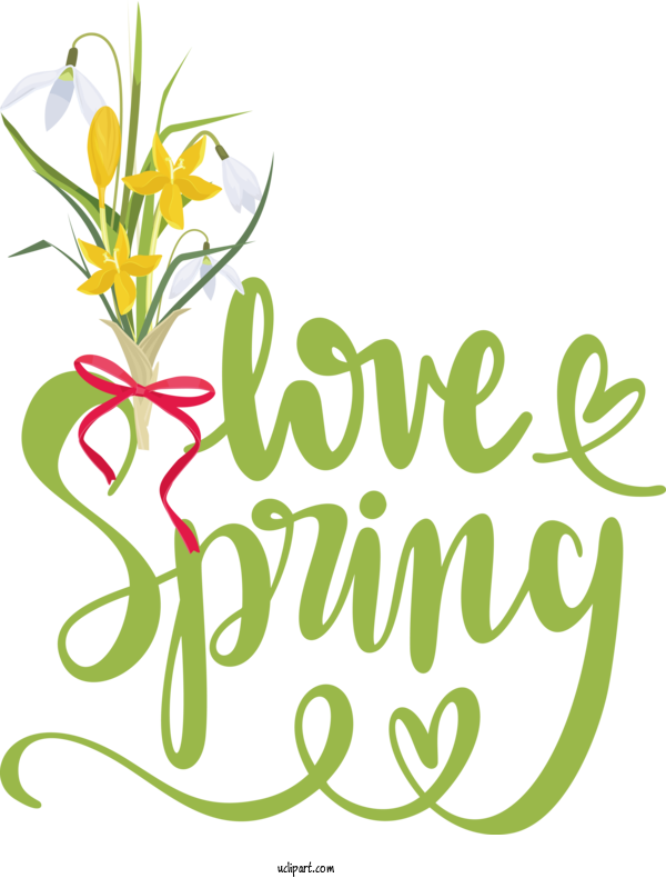 Free Nature Text Transparency Design For Spring Clipart Transparent Background