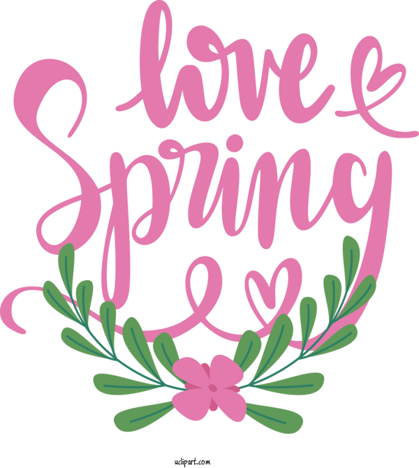 Free Nature Design Pixel Text For Spring Clipart Transparent Background