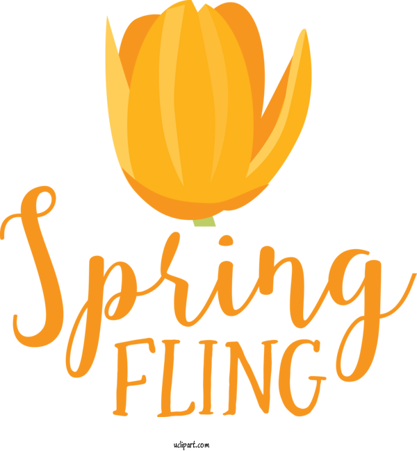 Free Nature Flower Logo Pumpkin For Spring Clipart Transparent Background