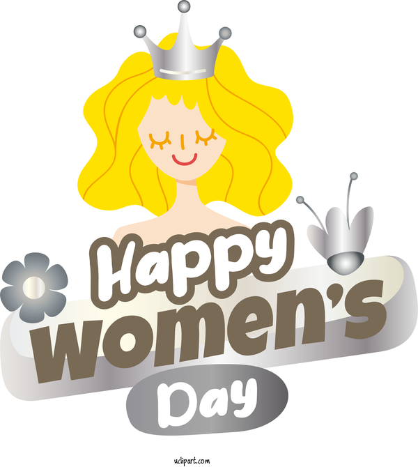 Free Holidays Human Logo Design For International Women's Day Clipart Transparent Background