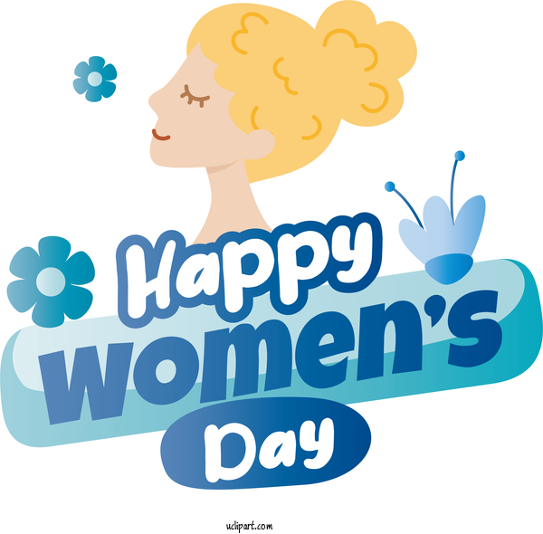 Free Holidays Human Logo Cartoon For International Women's Day Clipart Transparent Background