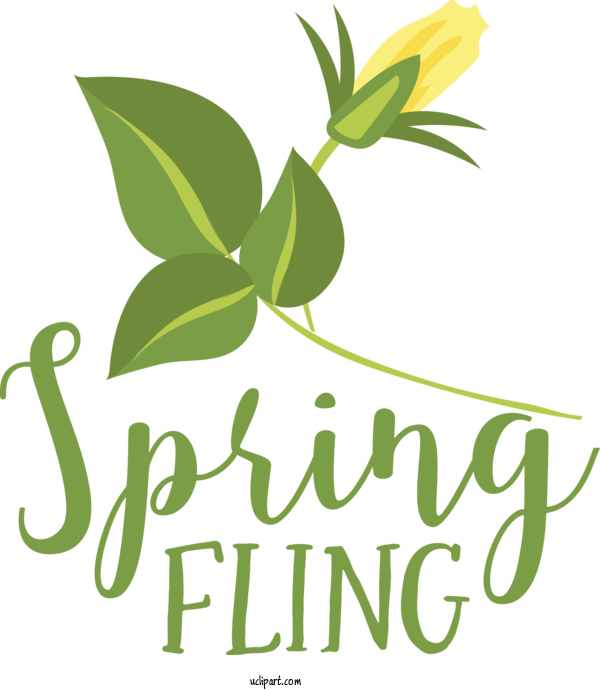 Free Nature Flower Plant Stem Logo For Spring Clipart Transparent Background