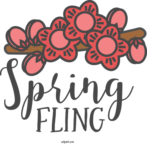 Free Nature Design Floral Design Logo For Spring Clipart Transparent Background