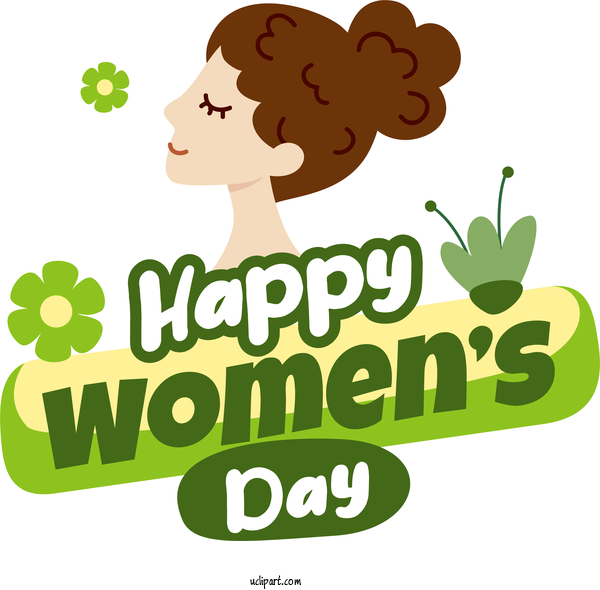 Free Holidays Logo Human Cartoon For International Women's Day Clipart Transparent Background