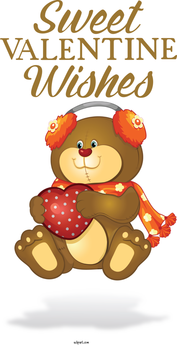Free Holidays Teddy Bear Cartoon Bears For Valentines Day Clipart Transparent Background