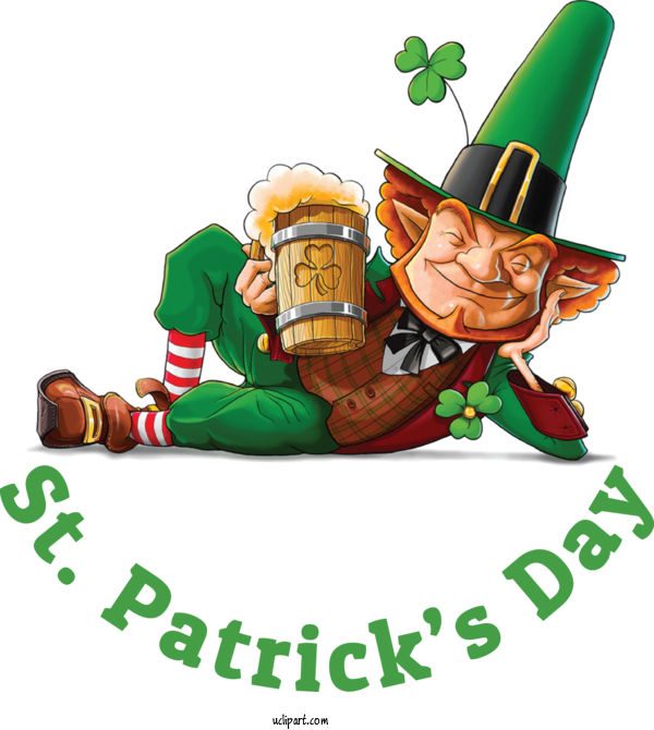 Free Holidays Ireland Leprechaun St. Patrick's Day For Saint Patricks Day Clipart Transparent Background