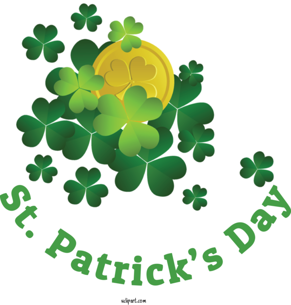 Free Holidays Shamrock St. Patrick's Day Transparency For Saint Patricks Day Clipart Transparent Background