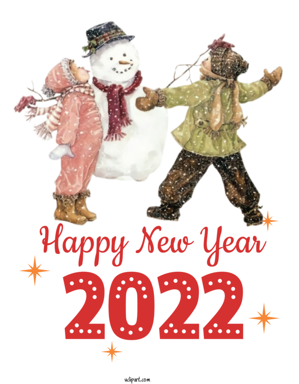 Free Holidays Christmas Day New Year Santa Claus For New Year 2022 Clipart Transparent Background