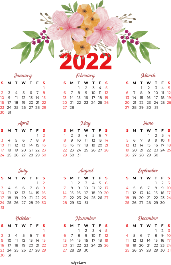 Free Life Calendar Calendário Fevereiro 2022 Julian Calendar For Yearly Calendar Clipart Transparent Background