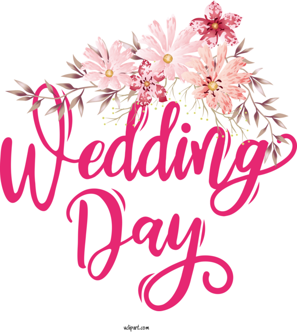 Free Occasions Floral Design Design Cut Flowers For Wedding Clipart Transparent Background