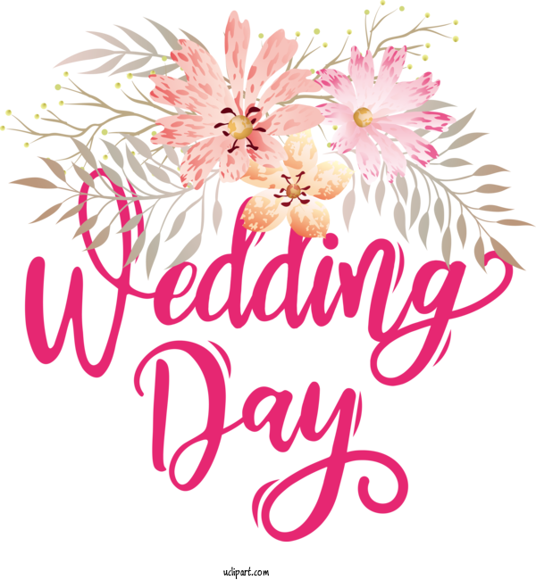 Free Occasions Floral Design Design Flower For Wedding Clipart Transparent Background