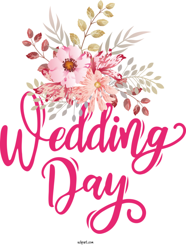 Free Occasions Floral Design Design Flower For Wedding Clipart Transparent Background