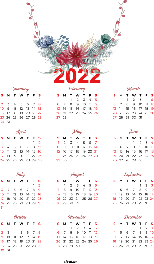 Free Life Calendário Fevereiro 2022 Calendar CALENDARIO 2022 For Yearly Calendar Clipart Transparent Background