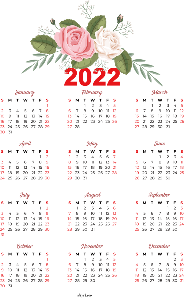 Free Life Calendar Calendário Fevereiro 2022 Happy New Year Drawing For Yearly Calendar Clipart Transparent Background