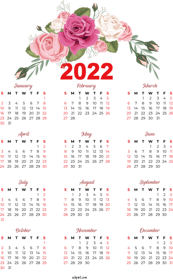 Free Life Calendar Calendário Fevereiro 2022 CALENDARIO 2022 For Yearly Calendar Clipart Transparent Background