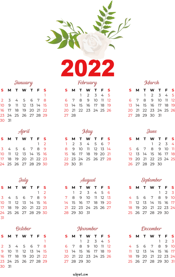 Free Life Calendar Awareness Days 2022 For Yearly Calendar Clipart Transparent Background