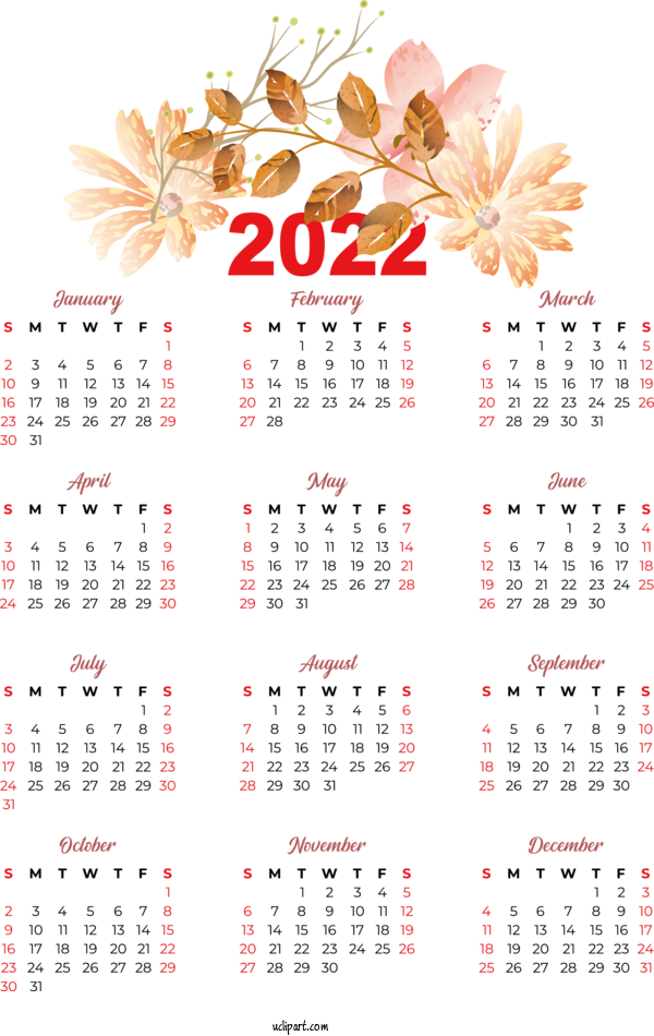Free Life Calendar Solar Calendar CALENDARIO 2022 For Yearly Calendar Clipart Transparent Background